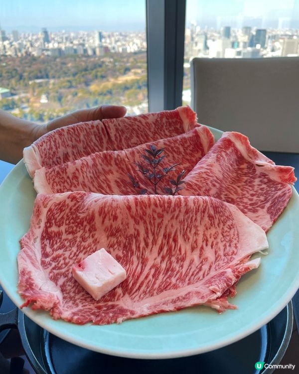 ➰看到皇居及富士山的壽喜燒餐廳🏯🗻➰