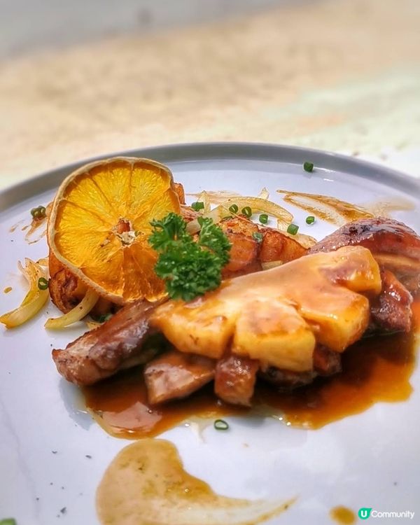 香橙菠蘿烤鴨胸