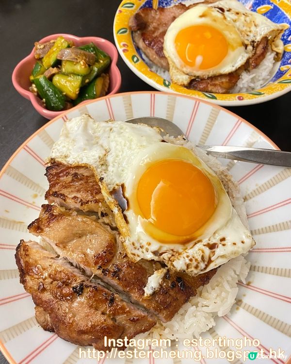 是日晚餐 😋 快靚正之選 👉🏻 豬扒煎蛋飯 