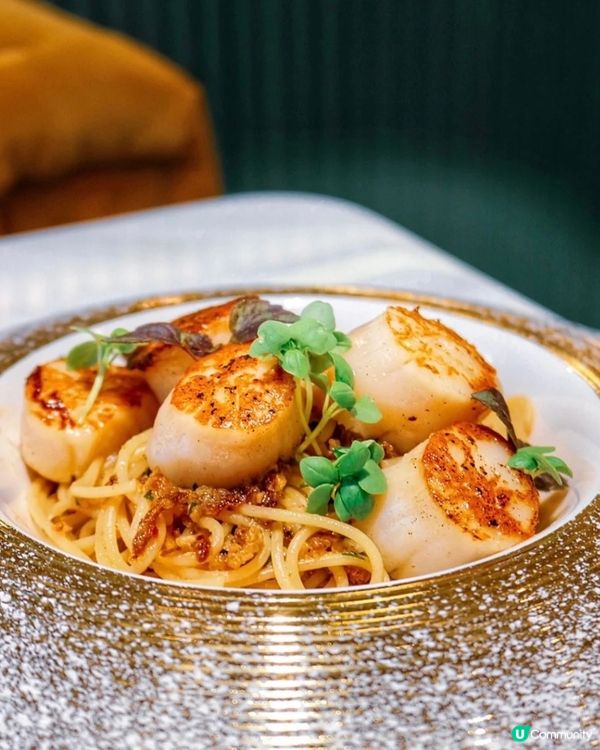 蒜香帶子意粉🍝👍🏻👍🏻