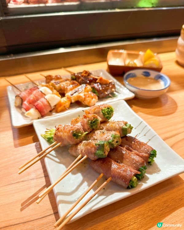 近排鐘意食串燒又去咗食，呢間位於尖沙咀棉登徑，串燒即叫即燒，...