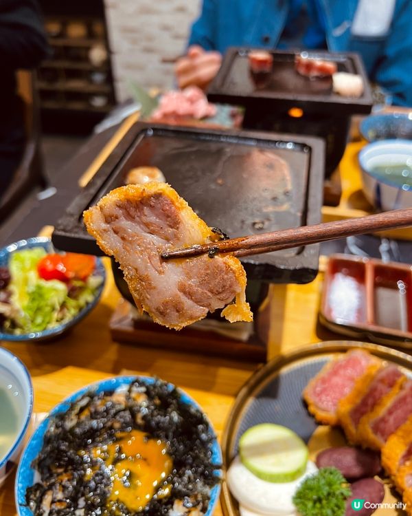 香港美食🍀一人燒肉推介❗️石燒A4日本黑毛和牛店