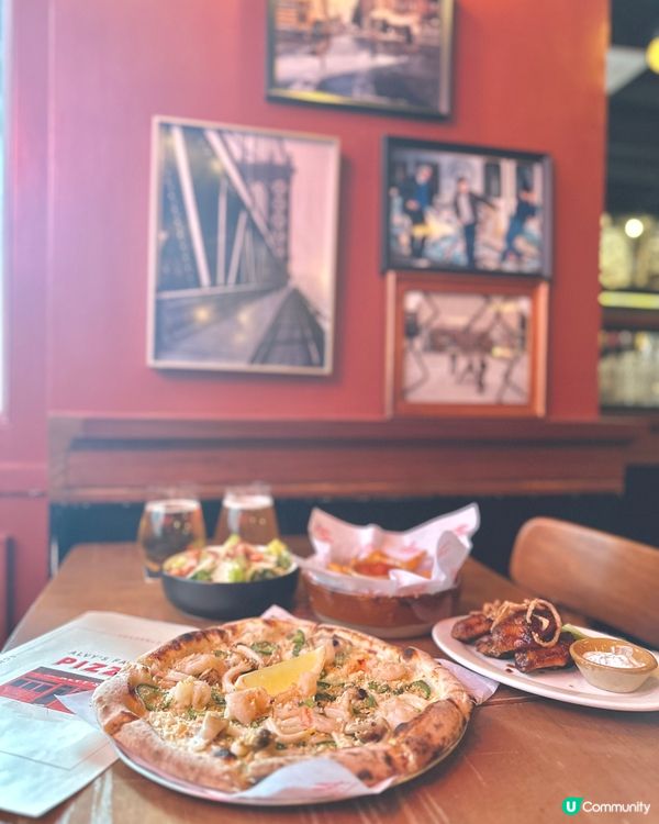 堅尼地城｜本土fusion手工酸種pizza｜復古美式酒吧