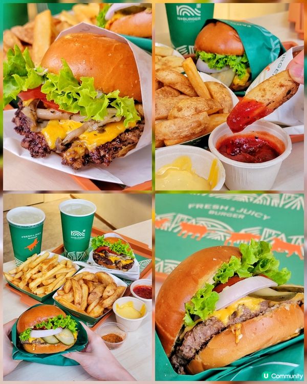 行開灣仔見到間好靚既新漢堡包店，墨綠色復古裝修好有格調，咁岩...