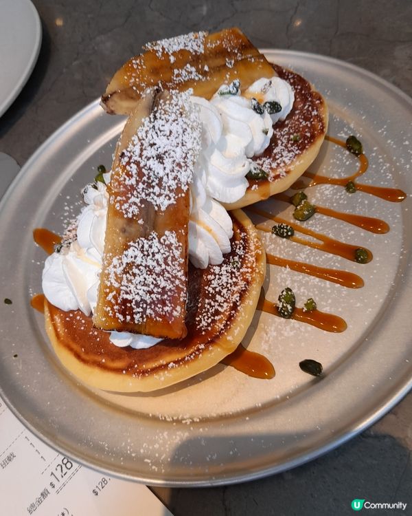 焦糖朱古力香蕉 pan cake 