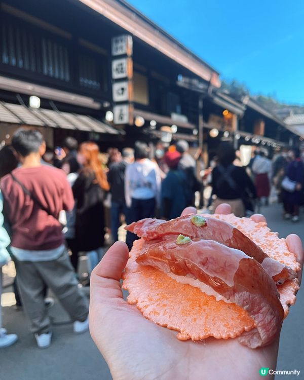 ➰3間人氣飛驒牛壽司🐮🍣➰