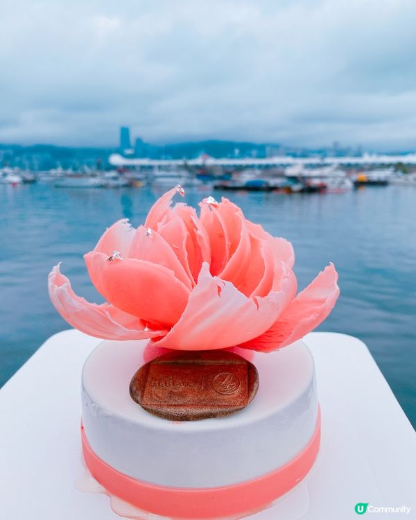 粉紅牡丹花蛋糕 