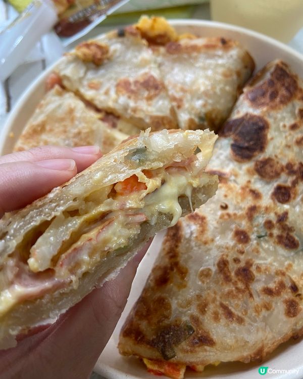 手抓芝士夾餅🤤