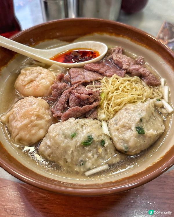 大大粒雲吞及鯪魚球🍜