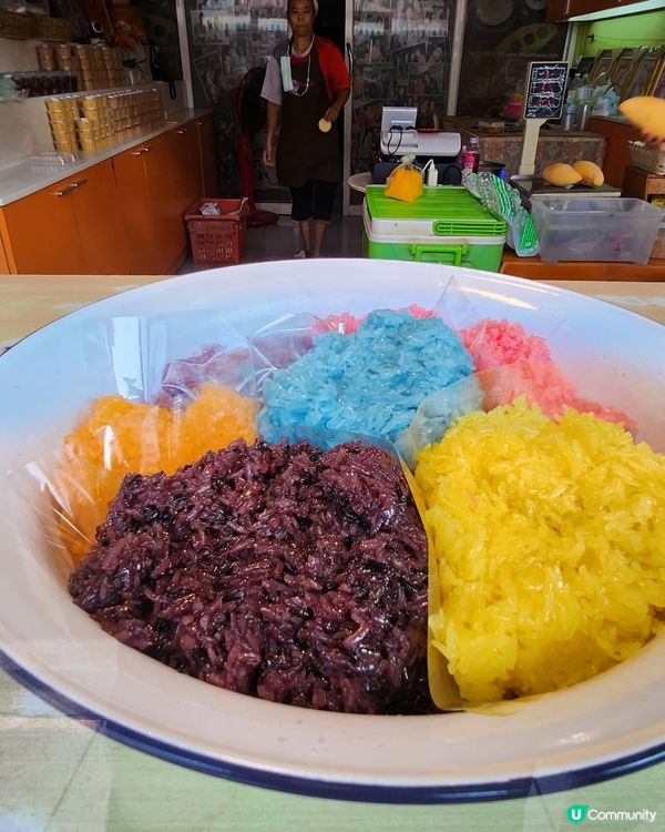 七彩繽紛的芒果糯米飯 ~ ศรแก้ว ข้าวเหนียว