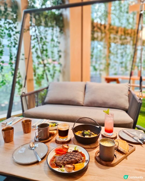 鬧市露營feel西餐廳