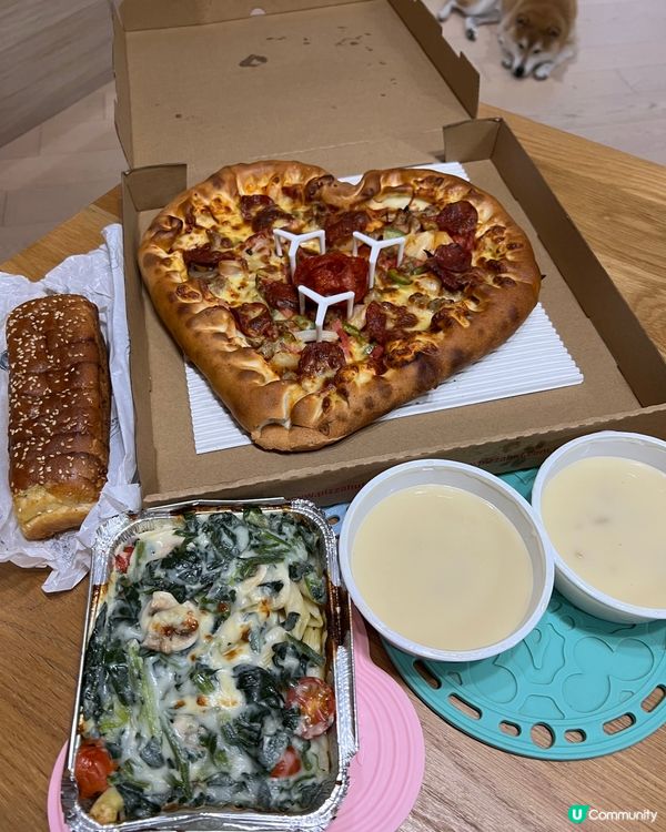 母親節期間限定❤心型Pizza