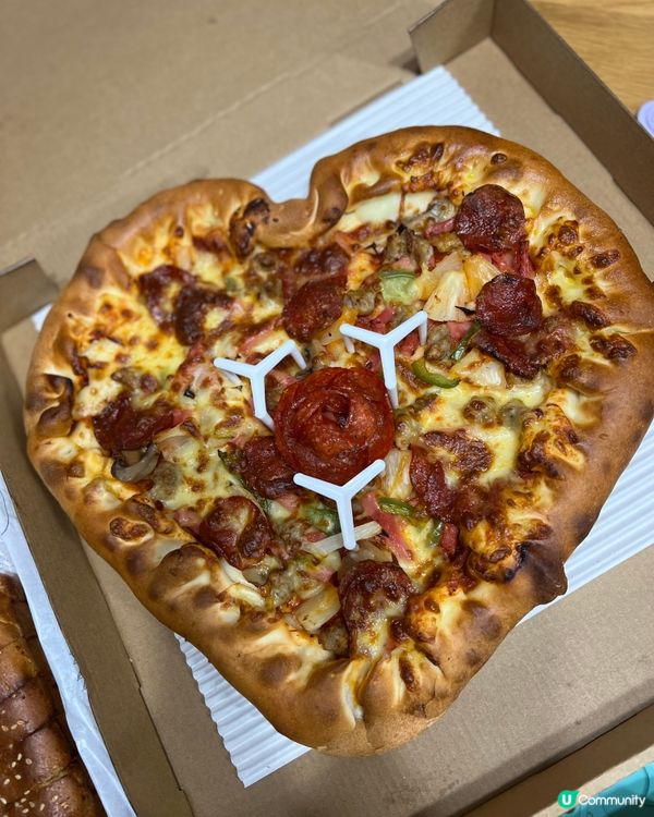 母親節期間限定❤心型Pizza