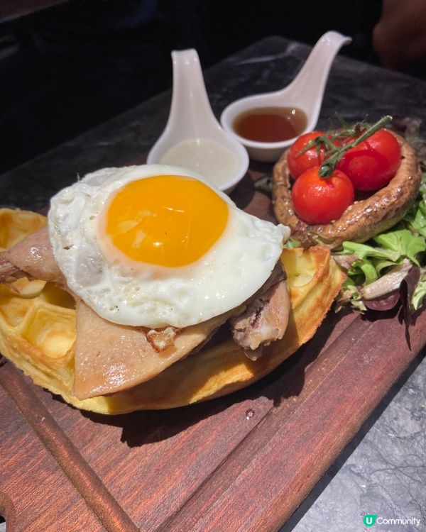 第一次嚐到鴨腿窩夫