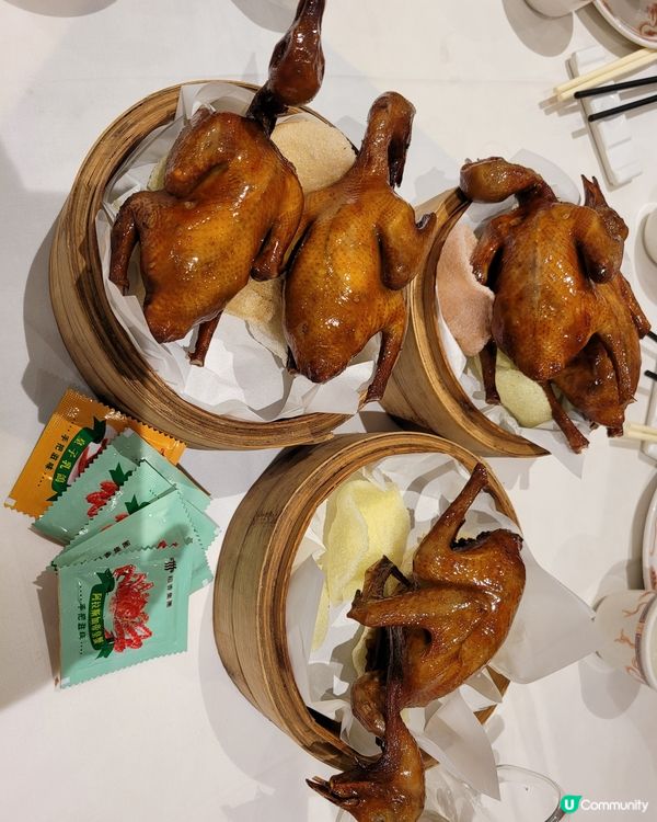 一人一隻乳鴿+中菜(4個大人+1小朋友+1個2歲幾)