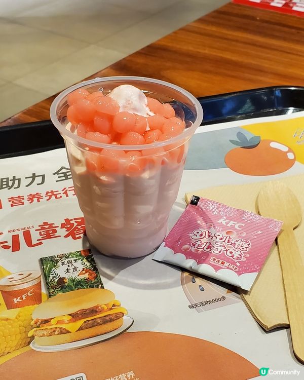 KFC桃桃汽水聖代