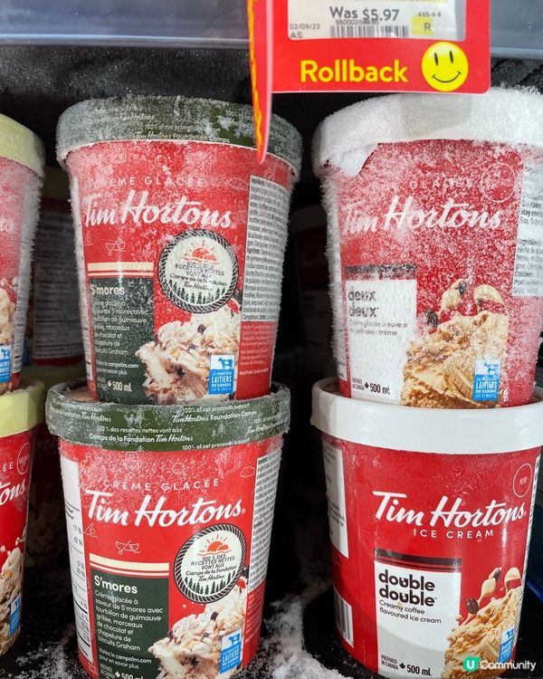 Tim Horton’s Ice-cream 