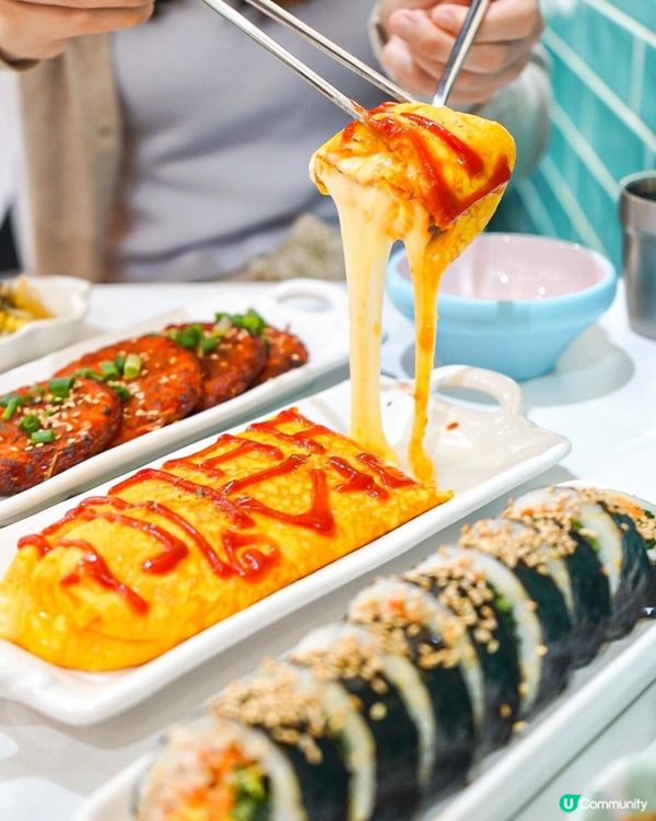 韓式料理小店 澎湃拉絲芝士雞蛋卷🤤🧀