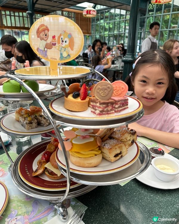香港迪士尼樂園三層架下午茶 #甜蜜負荷
