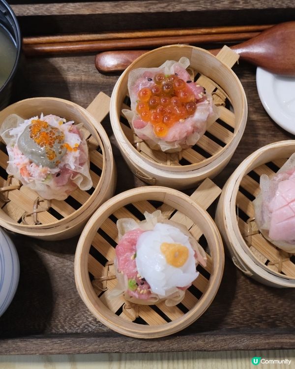 肉餅、燒賣！全部都係。。吞拿魚😍