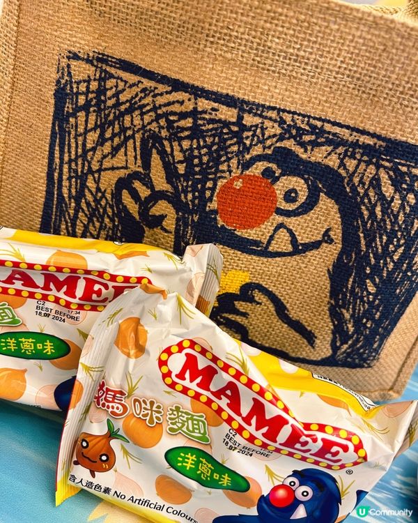 新出洋蔥味媽咪麵$13 兩包+$20帆布袋😊