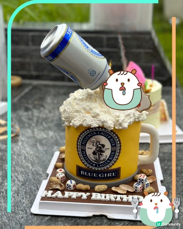 啤酒蛋糕小朋友都食得😆