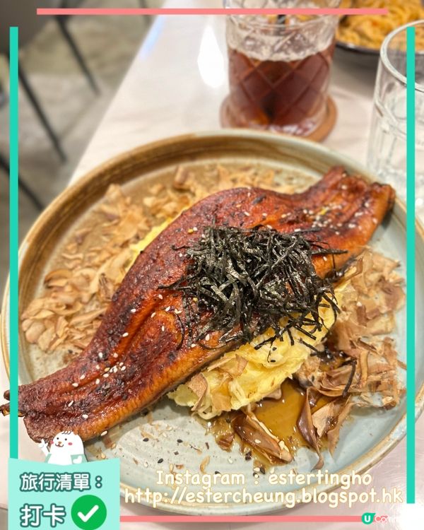 銅鑼灣樓上cafe 💕 招牌名古屋鰻魚大阪燒意大利飯