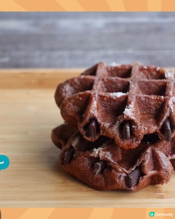 好好味😋的homemade waffle 