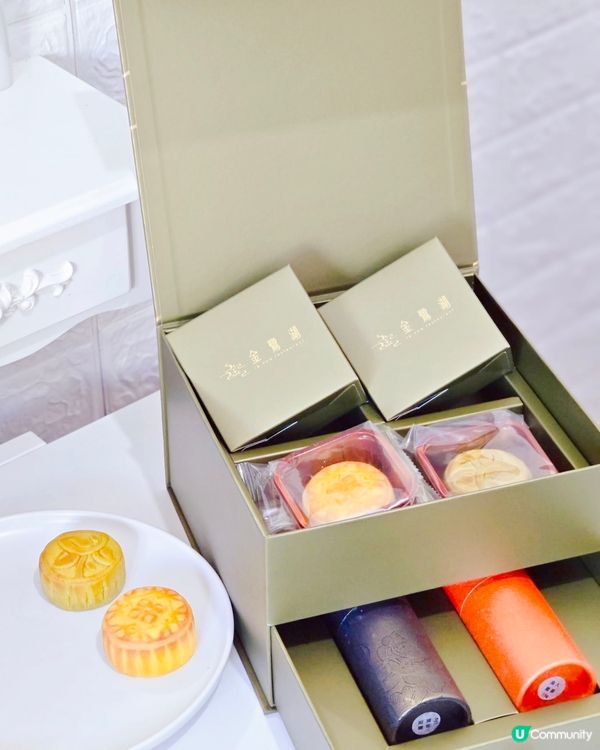 今年中秋有「金鷺湖中秋禮盒」（$338）陪我賞月呀🥳禮盒包裝...