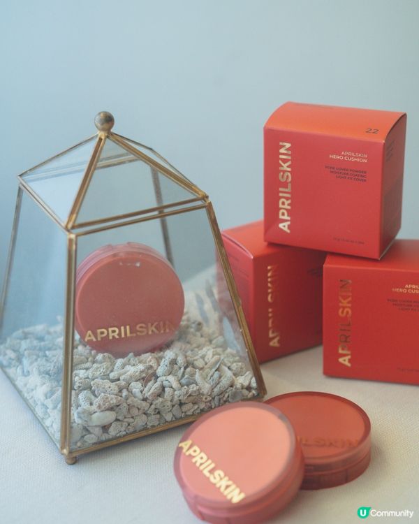 APRILSKIN 柔霧無瑕持妝氣墊與冰感霧面蜜粉