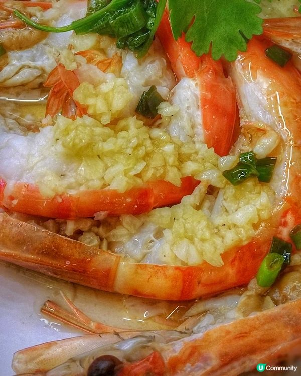 蒜蓉開邊蒸虎蝦