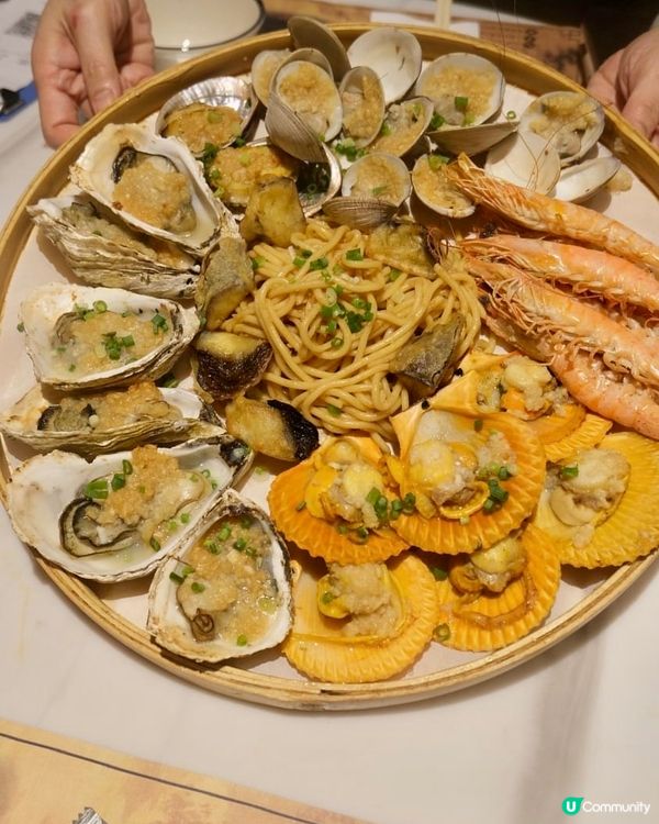 $268任食烤魚、火鍋配料｜大大盤海鮮盤