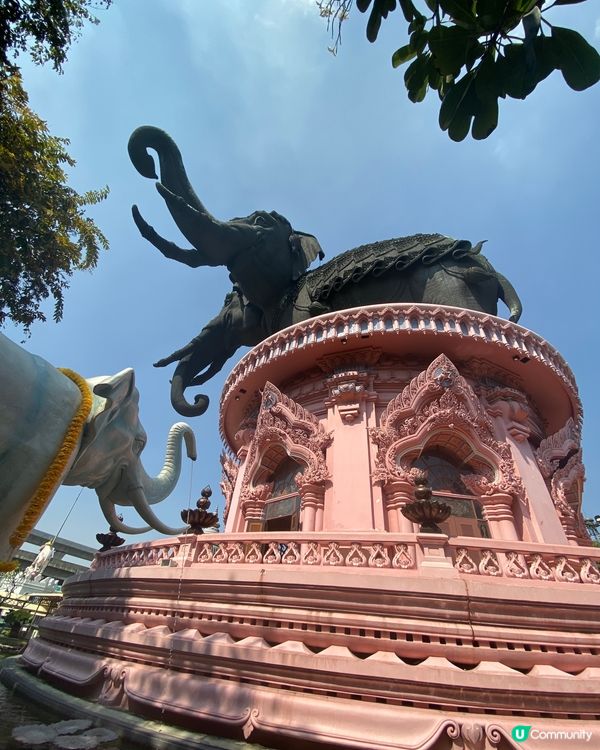 曼谷必打卡粉色寺廟 「三頭象神博物館」