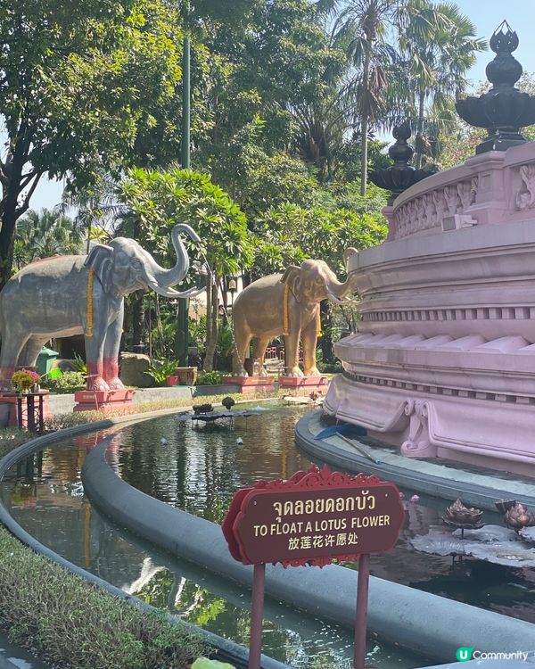 曼谷必打卡粉色寺廟 「三頭象神博物館」
