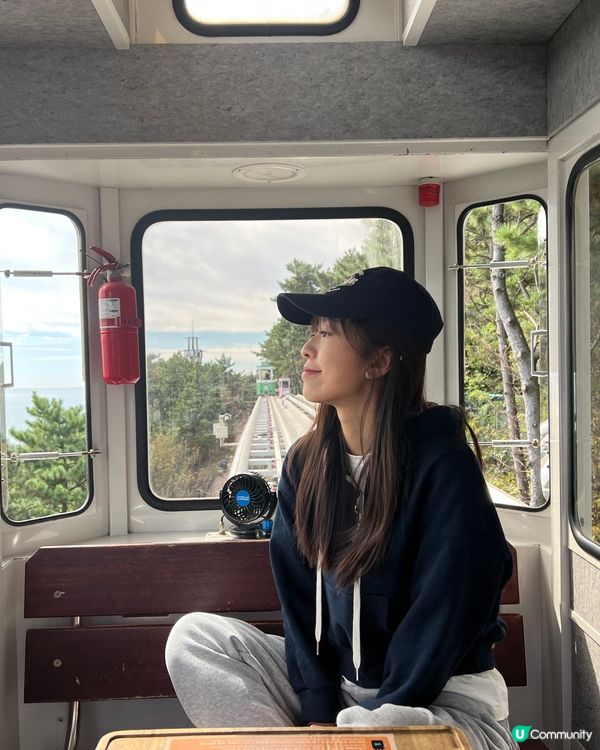 爆紅韓國釜山「天空膠囊列車」