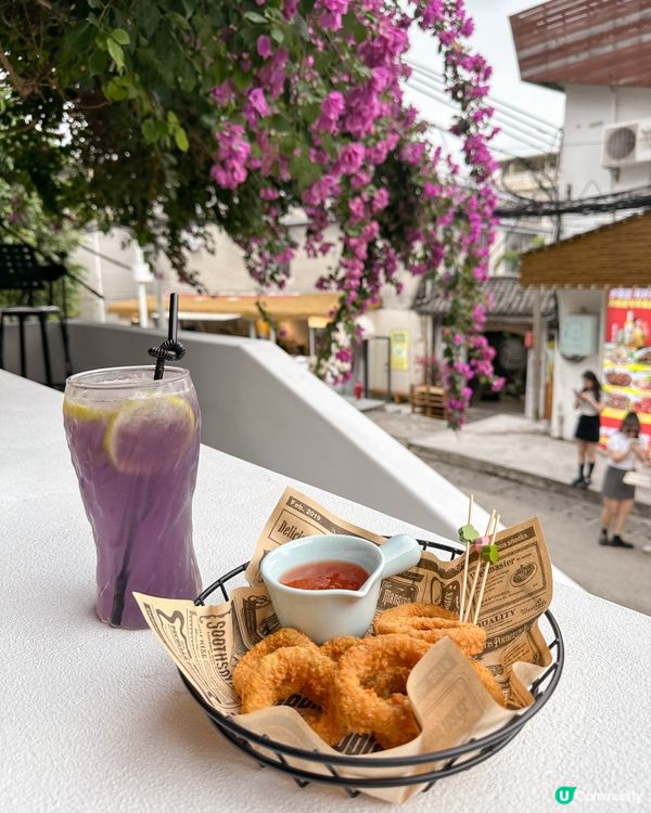 深圳最浪漫隱世cafe‼️被三角梅包圍💜💜