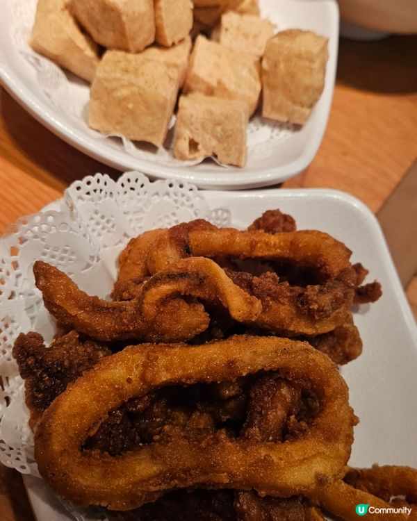 鹽酥魷魚加鹽酥豆腐