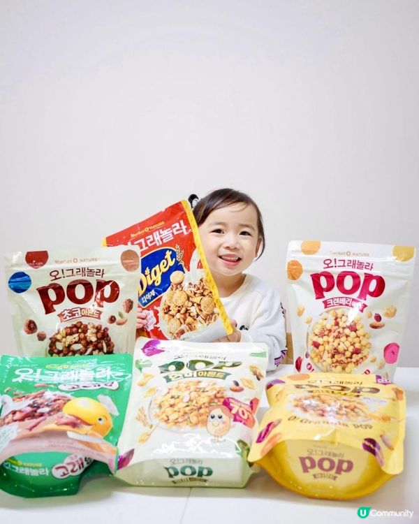 韓國Market O cereal早餐｜全新6款穀物早餐｜健康美味｜造型可愛｜大人小孩都鍾意！