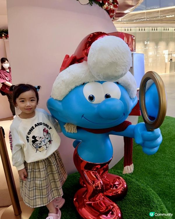 聖誕打卡必去景點｜東薈城 x「藍精靈聖誕村莊」| 『蘑』幻迷離蘑菇屋 ｜彷如置身TeamLab