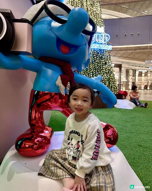 聖誕打卡必去景點｜東薈城 x「藍精靈聖誕村莊」| 『蘑』幻迷離蘑菇屋 ｜彷如置身TeamLab