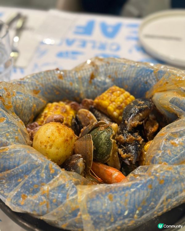 圍方必食海鮮袋🦐