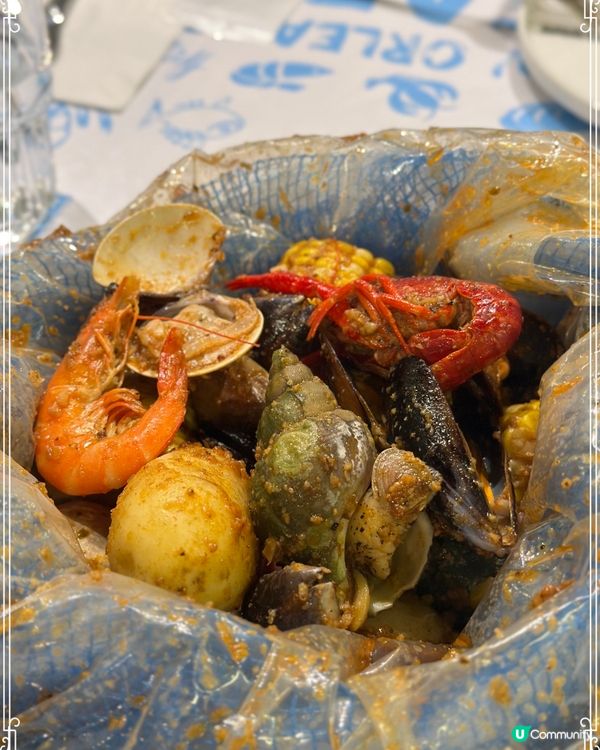 圍方必食海鮮袋🦐