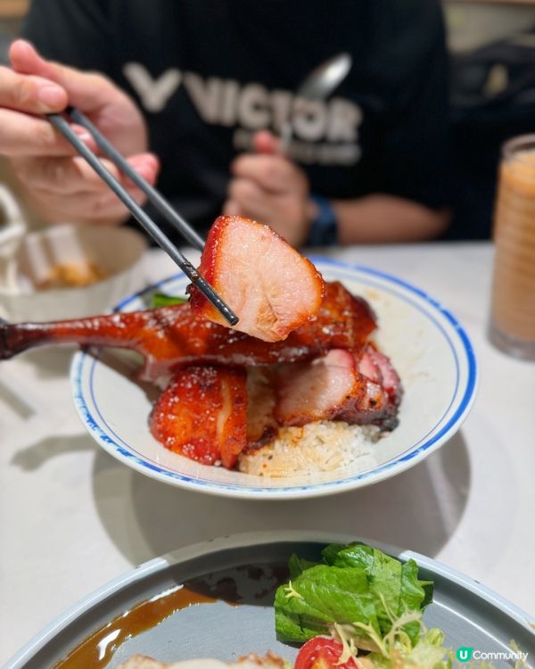 📍大圍｜高質原隻燒鵝髀肥叉飯💓