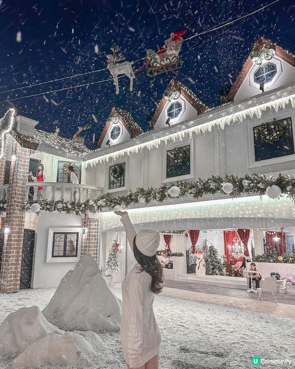 🎄深圳聖誕限定🎅🏻聖誕老人坐住雪橇落雪❄️