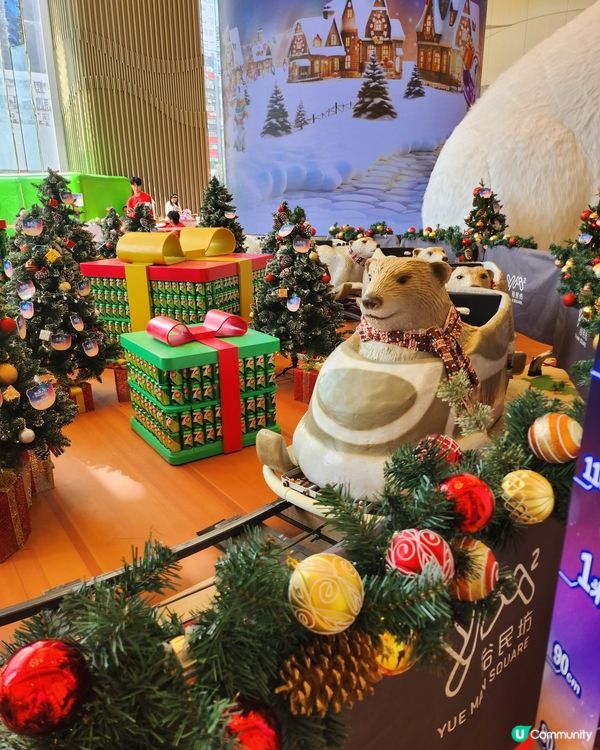 裕民坊有冬日熊，非常可愛，打卡一流