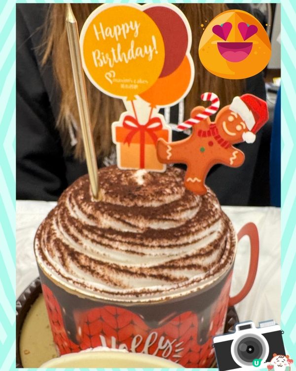 這款聖誕朱古力蛋糕，造型可愛神似，濃濃的朱古力味道，正👍🏻