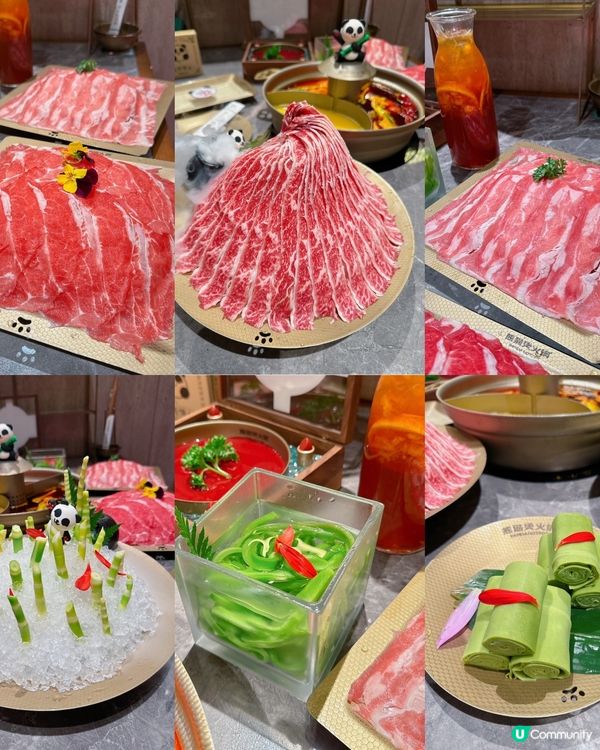 萌爆既「熊貓燙火鍋」🌟主打進口和牛肉既 #川式風味火鍋 