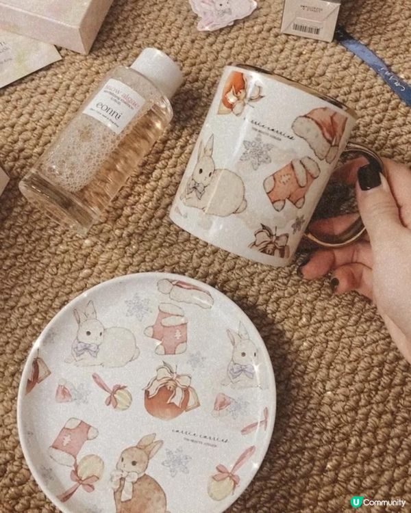 🐰兔兔聖誕陶瓷杯🎄 攻陷少女心💕太美了😭