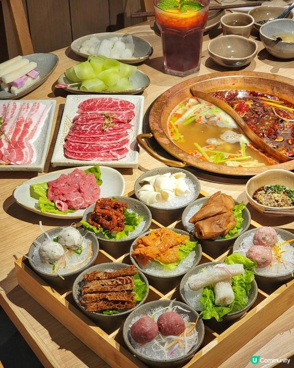 荃灣麻辣火鍋期間限定特色羊肉鍋及拼盤