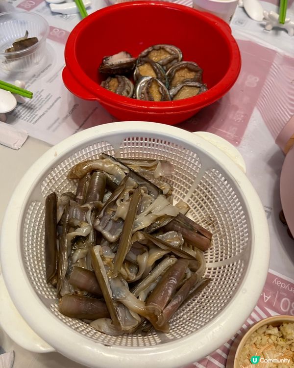 自家粥底蒸海鮮